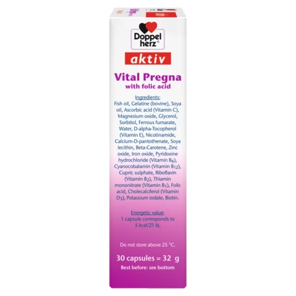 Doppelherz aktiv Vital Pregna side view right
