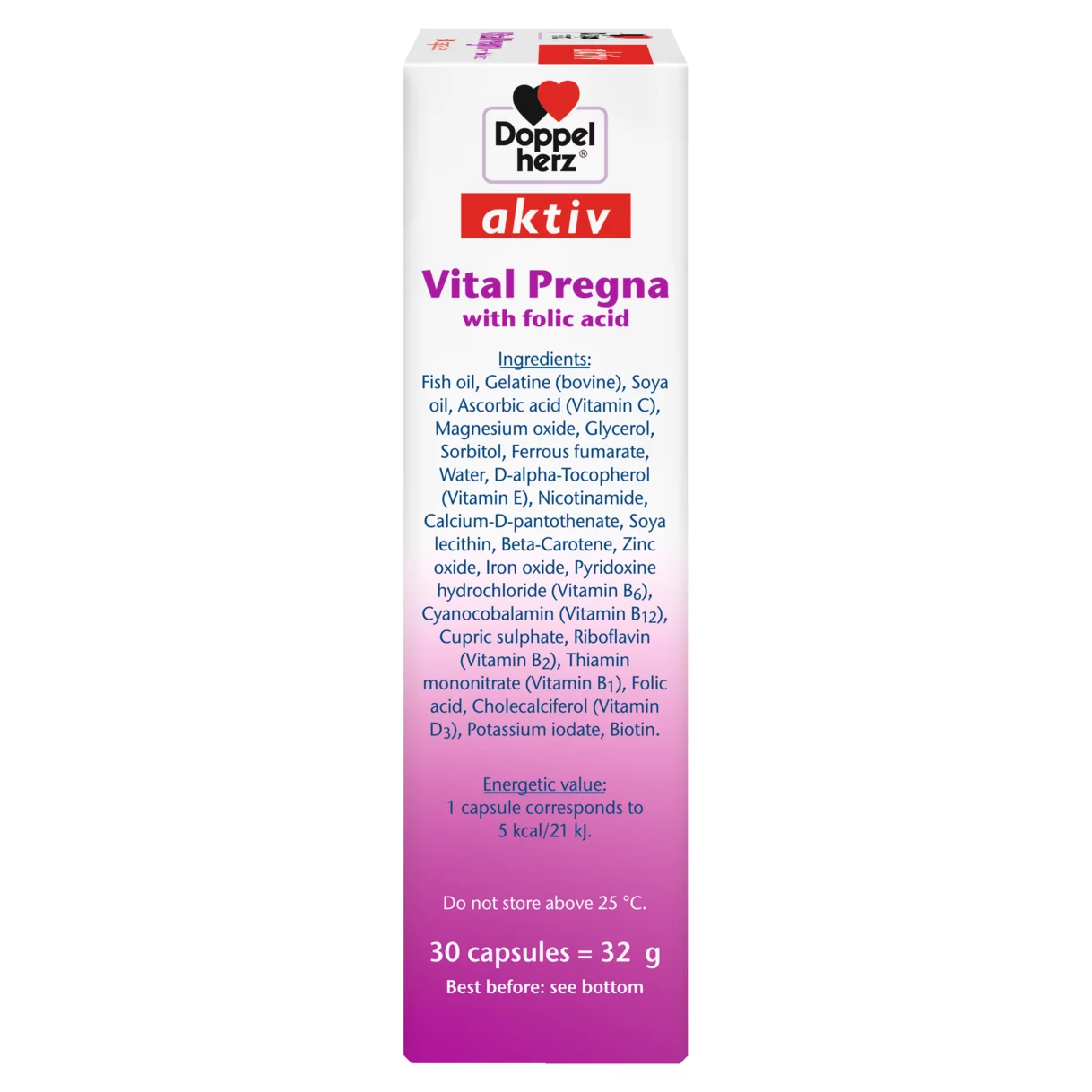 Doppelherz aktiv Vital Pregna side view right