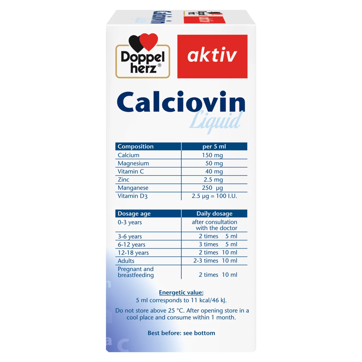 Doppelherz aktiv Calciovin side view right